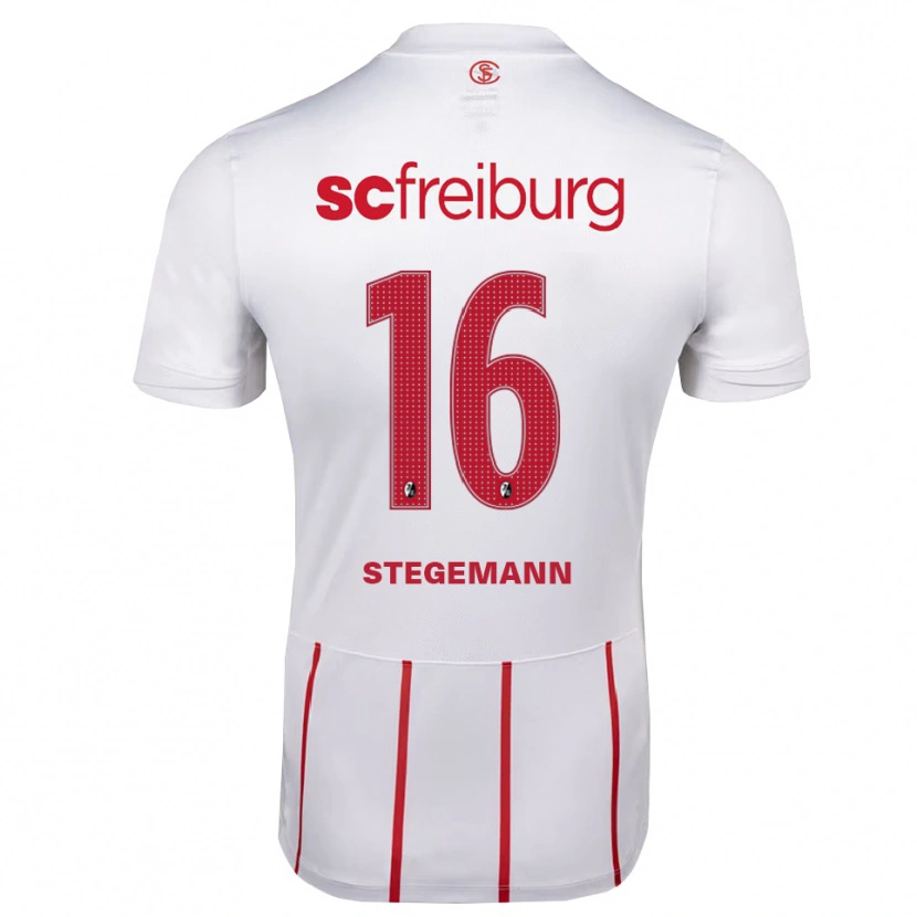 Danxen Kinder Greta Stegemann #16 Weiß Rot Gelb Auswärtstrikot Trikot 2026/27 T-Shirt Österreich