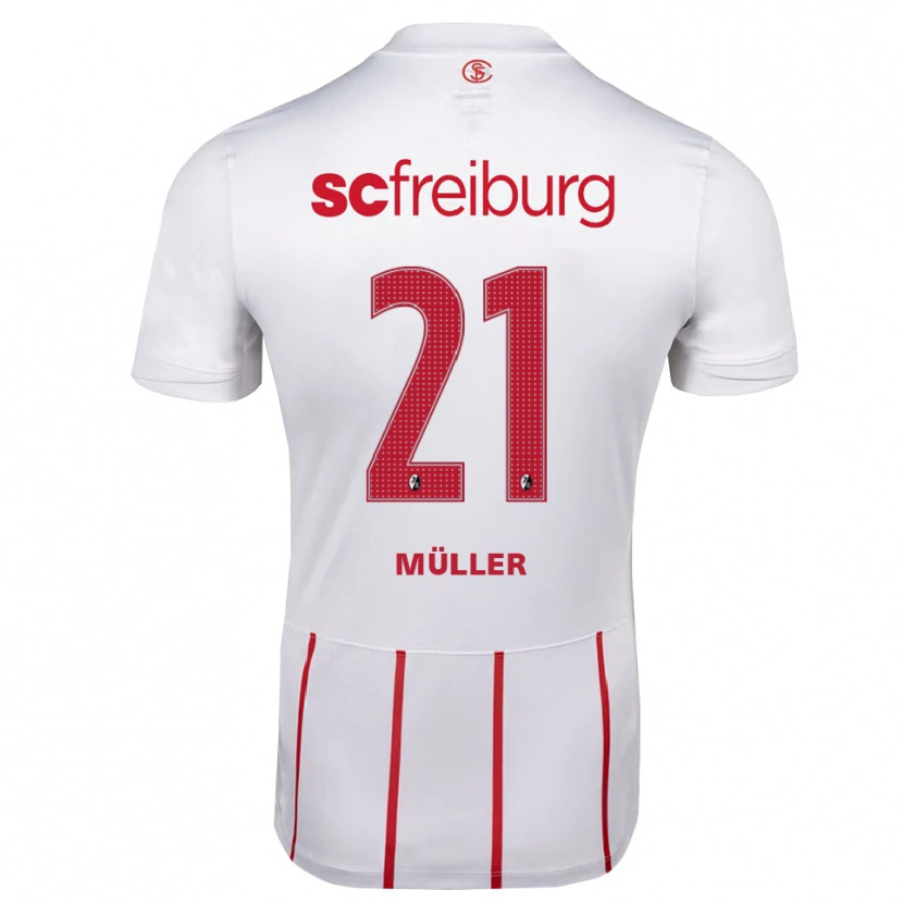 Danxen Kinder Florian Müller #21 Weiß Rot Gelb Auswärtstrikot Trikot 2026/27 T-Shirt Österreich