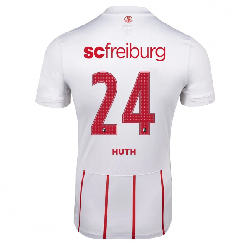 Danxen Kinder Jannik Huth #24 Weiß Rot Gelb Auswärtstrikot Trikot 2026/27 T-Shirt Österreich