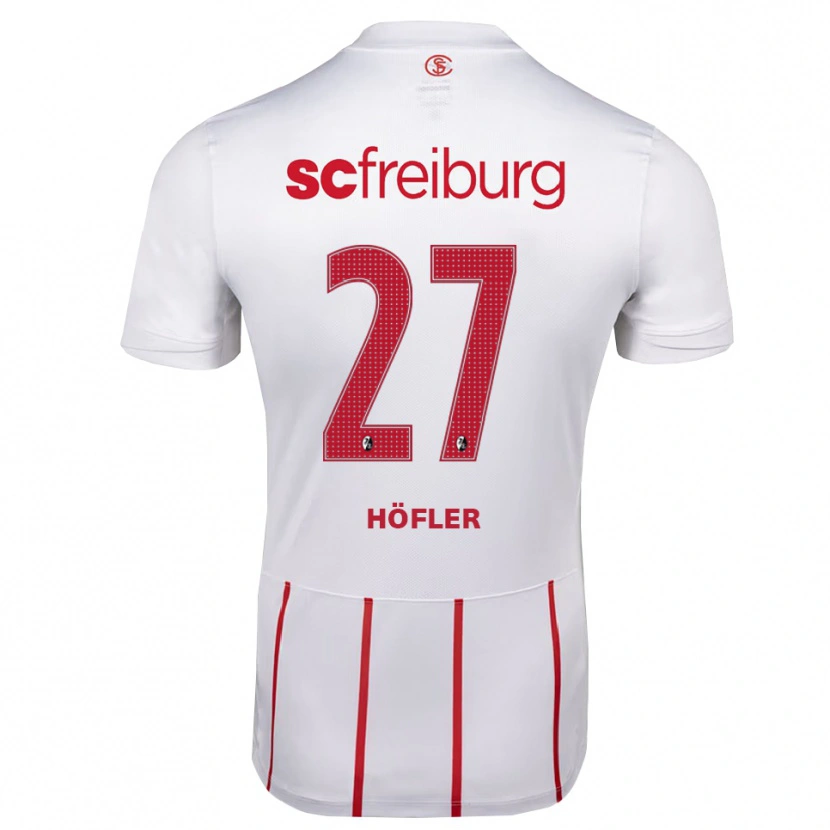 Danxen Kinder Nicolas Höfler #27 Weiß Rot Gelb Auswärtstrikot Trikot 2026/27 T-Shirt Österreich