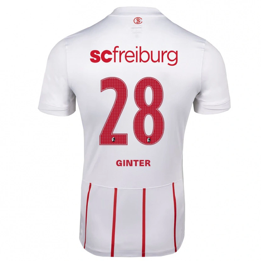 Danxen Kinder Matthias Ginter #28 Weiß Rot Gelb Auswärtstrikot Trikot 2026/27 T-Shirt Österreich