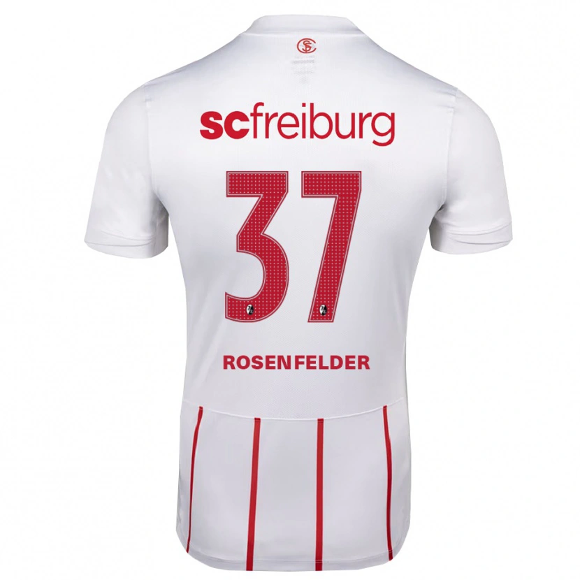 Danxen Kinder Max Rosenfelder #37 Weiß Rot Gelb Auswärtstrikot Trikot 2026/27 T-Shirt Österreich