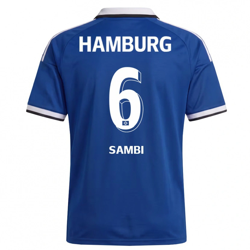 Danxen Kinder Albert Sambi Lokonga #6 Weiß Blau Auswärtstrikot Trikot 2026/27 T-Shirt Österreich
