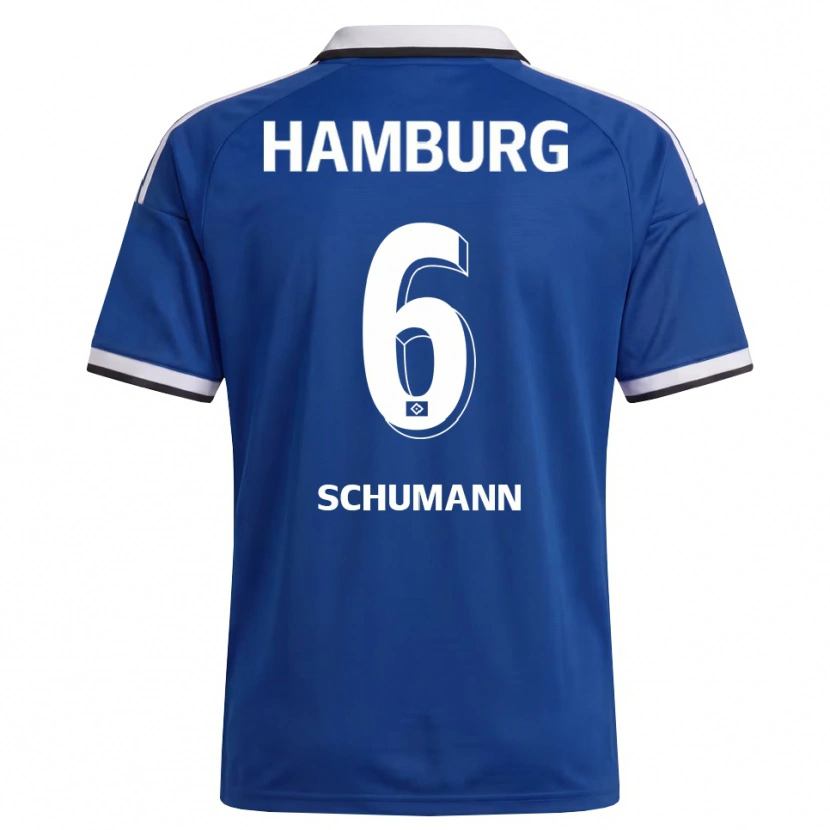 Danxen Kinder Henri Schümann #6 Weiß Blau Auswärtstrikot Trikot 2026/27 T-Shirt Österreich