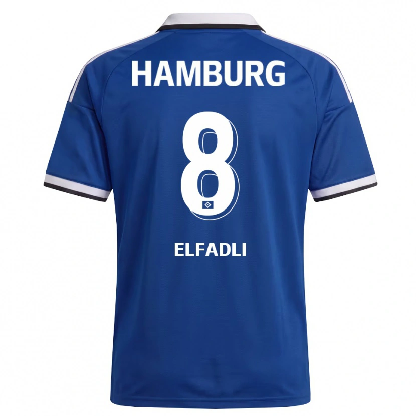 Danxen Kinder Daniel Elfadli #8 Weiß Blau Auswärtstrikot Trikot 2026/27 T-Shirt Österreich