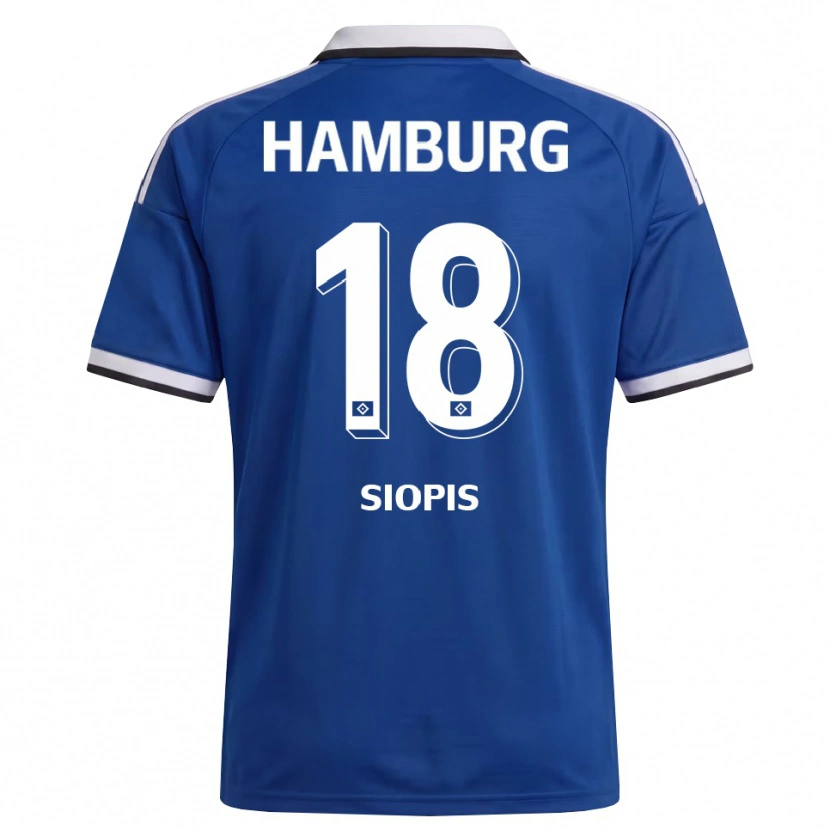 Danxen Kinder Vassilios Siopis #18 Weiß Blau Auswärtstrikot Trikot 2026/27 T-Shirt Österreich