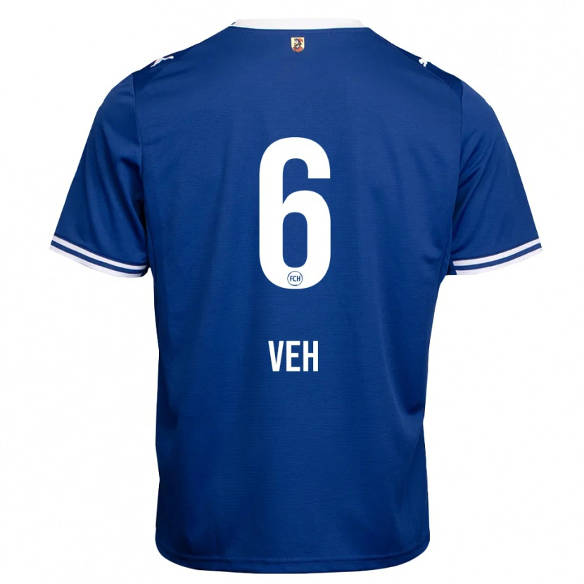 Danxen Kinder Lucas Veh #6 Königsblau Weiß Auswärtstrikot Trikot 2026/27 T-Shirt Österreich