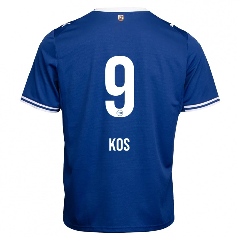 Danxen Kinder Maximilian Kos #9 Königsblau Weiß Auswärtstrikot Trikot 2026/27 T-Shirt Österreich