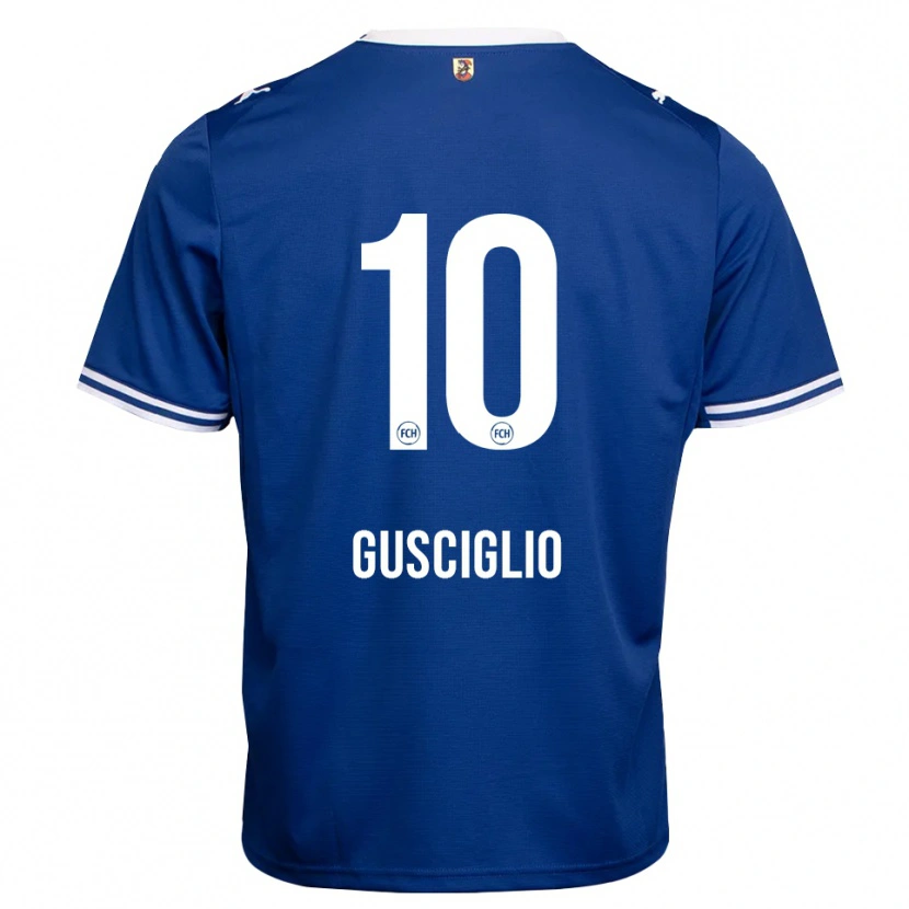 Danxen Kinder Alessio Gusciglio #10 Königsblau Weiß Auswärtstrikot Trikot 2026/27 T-Shirt Österreich