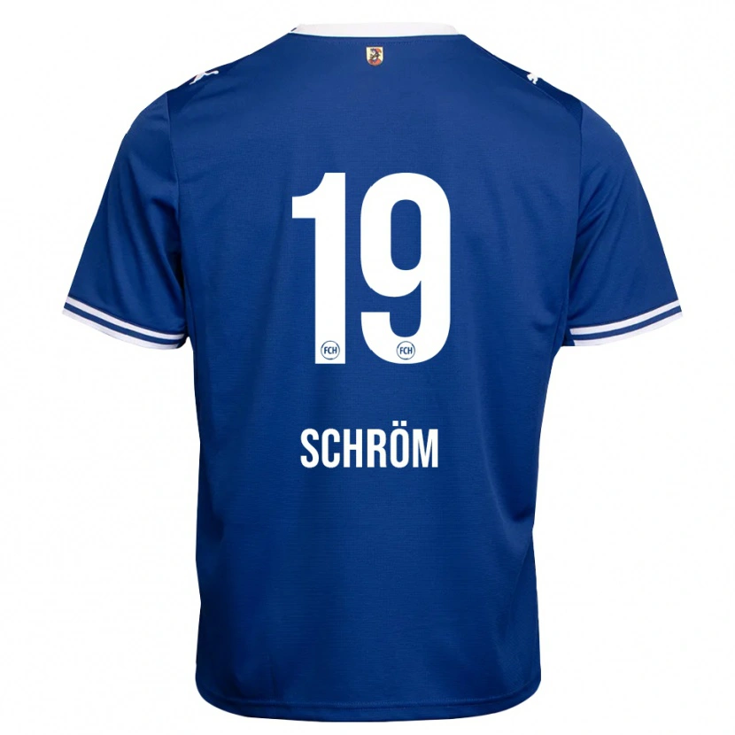 Danxen Kinder Aline Schröm #19 Königsblau Weiß Auswärtstrikot Trikot 2026/27 T-Shirt Österreich