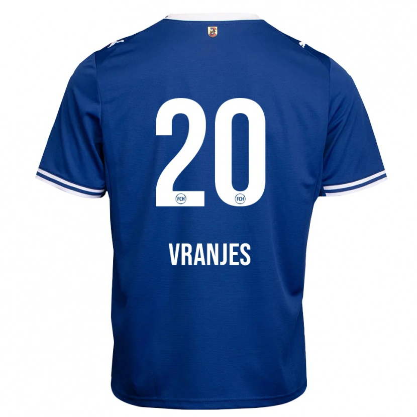 Danxen Kinder Rafael Vranjes #20 Königsblau Weiß Auswärtstrikot Trikot 2026/27 T-Shirt Österreich