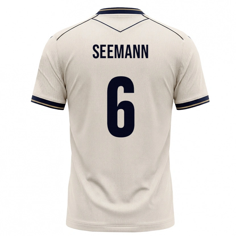 Danxen Kinder Elias Seemann #6 Creme Tiefblau Auswärtstrikot Trikot 2026/27 T-Shirt Österreich