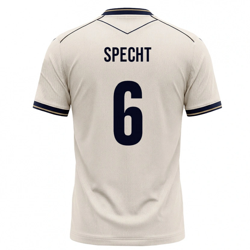 Danxen Kinder Michaela Specht #6 Creme Tiefblau Auswärtstrikot Trikot 2026/27 T-Shirt Österreich