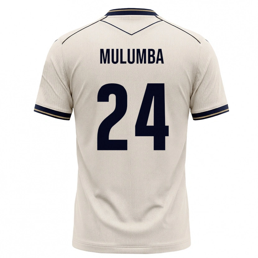 Danxen Kinder David Mulumba #24 Creme Tiefblau Auswärtstrikot Trikot 2026/27 T-Shirt Österreich