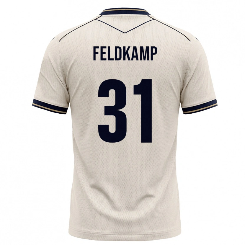 Danxen Kinder Jana Feldkamp #31 Creme Tiefblau Auswärtstrikot Trikot 2026/27 T-Shirt Österreich