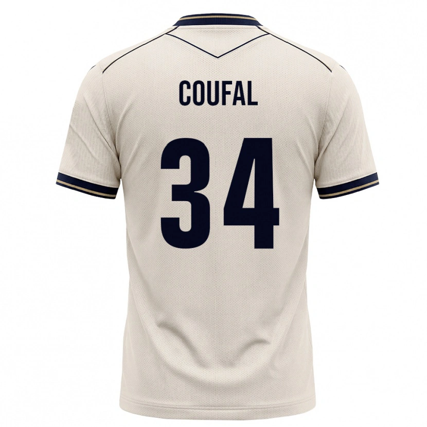 Danxen Kinder Vladimír Coufal #34 Creme Tiefblau Auswärtstrikot Trikot 2026/27 T-Shirt Österreich