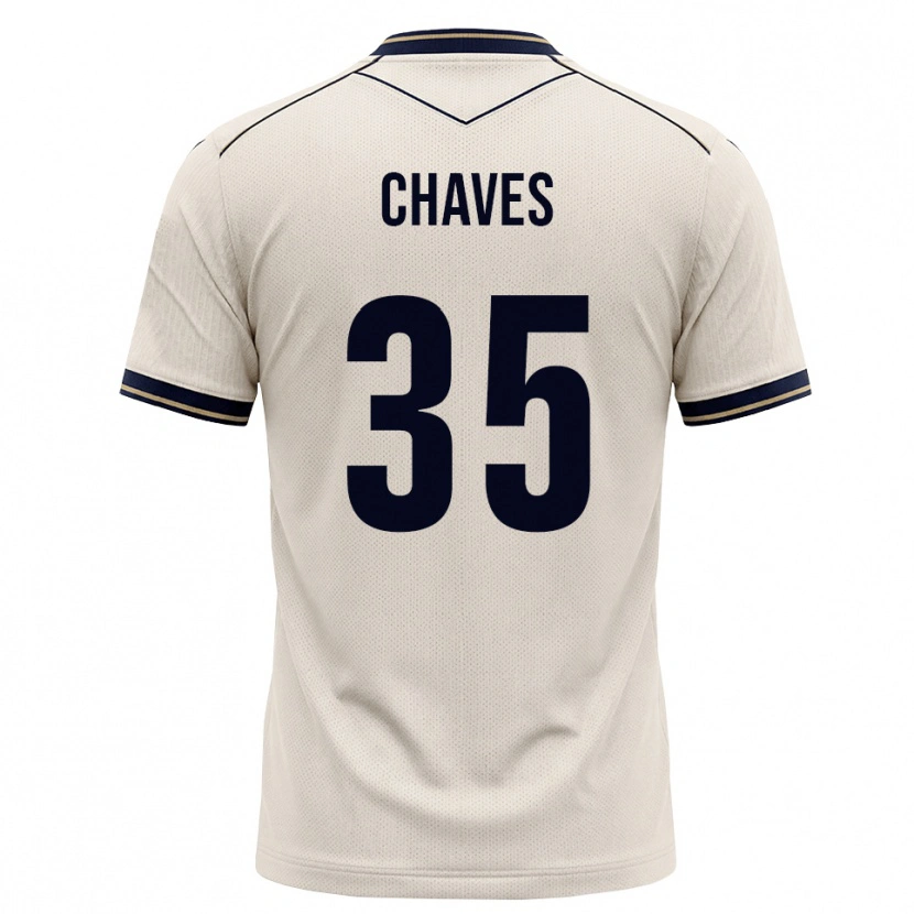 Danxen Kinder Arthur Chaves #35 Creme Tiefblau Auswärtstrikot Trikot 2026/27 T-Shirt Österreich