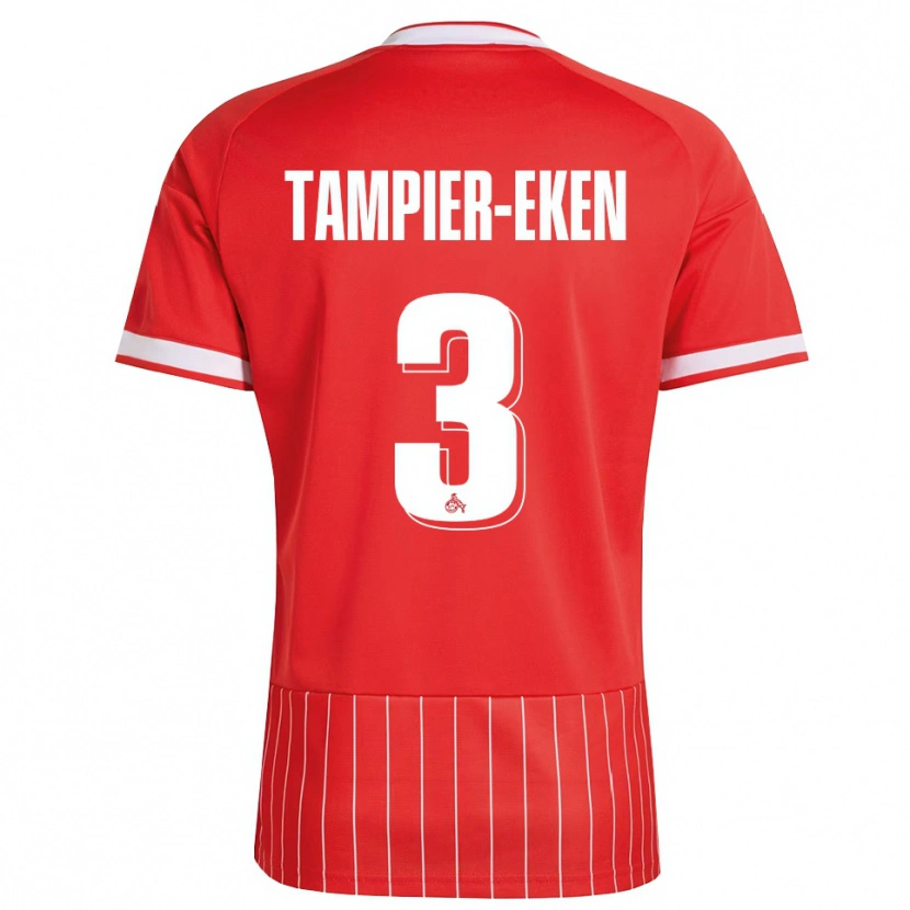 Danxen Kinder Pierre Tampier-Eken #3 Rot Weiß Grün Auswärtstrikot Trikot 2026/27 T-Shirt Österreich