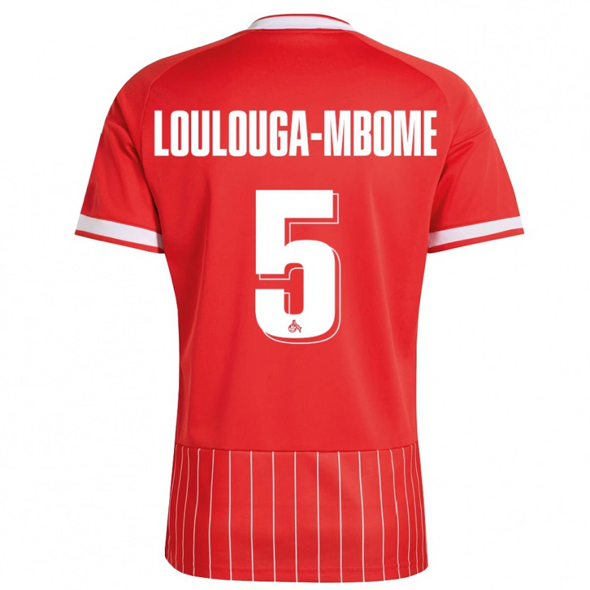 Danxen Kinder Pascal Loulouga-Mbome #5 Rot Weiß Grün Auswärtstrikot Trikot 2026/27 T-Shirt Österreich