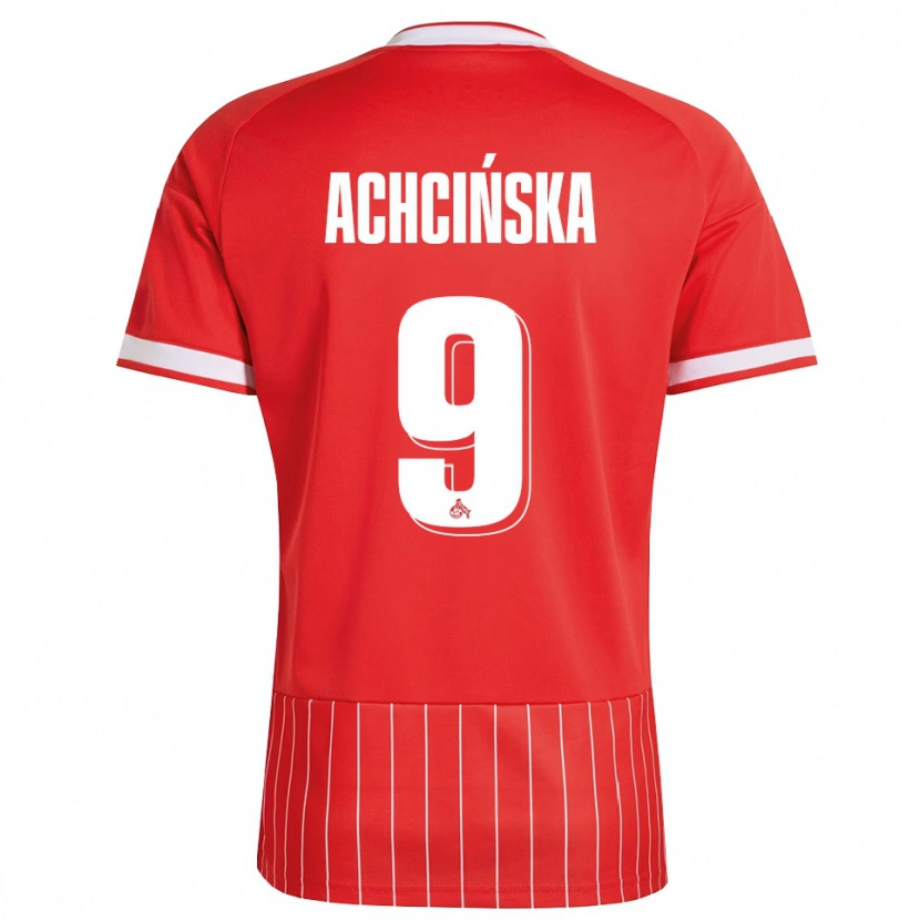 Danxen Kinder Adriana Achcińska #9 Rot Weiß Grün Auswärtstrikot Trikot 2026/27 T-Shirt Österreich