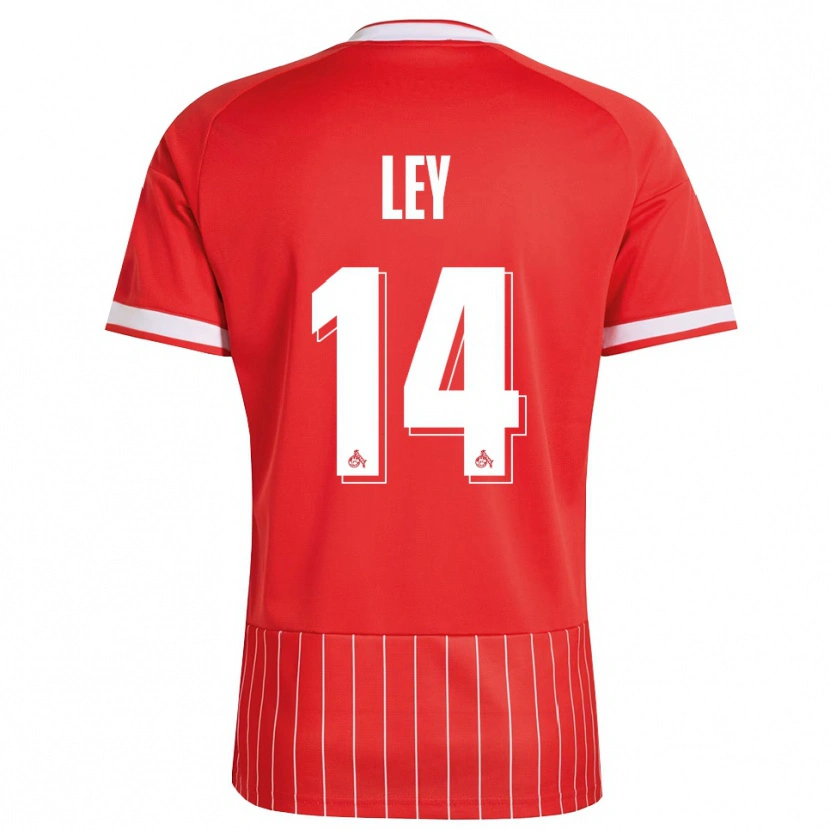 Danxen Kinder Benjamin Ley #14 Rot Weiß Grün Auswärtstrikot Trikot 2026/27 T-Shirt Österreich