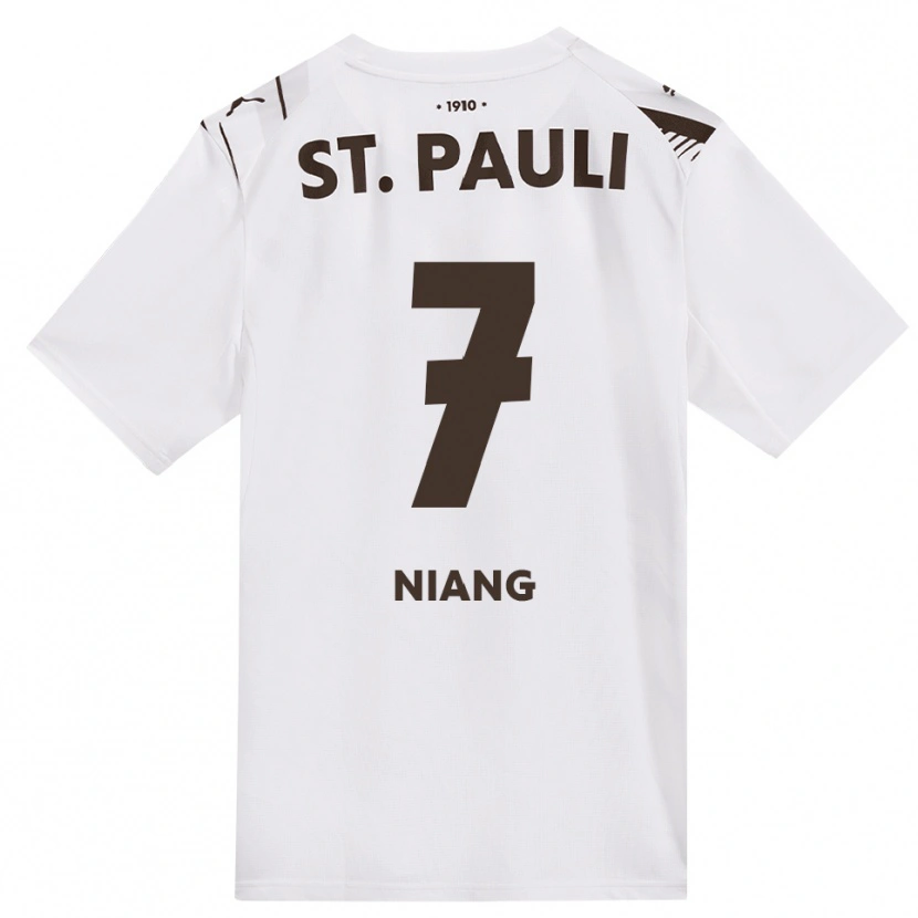 Danxen Kinder Youssoupha Niang #7 Kaffee Weiß Rot Auswärtstrikot Trikot 2026/27 T-Shirt Österreich