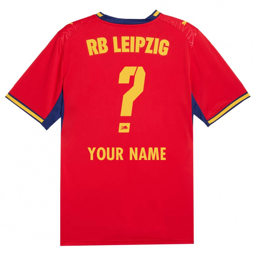 Danxen Kinder Ihren Namen #0 Rot Gelb Königsblau Auswärtstrikot Trikot 2026/27 T-Shirt Österreich