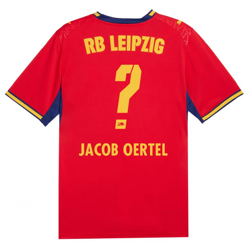 Danxen Kinder Paul Jacob Oertel #0 Rot Gelb Königsblau Auswärtstrikot Trikot 2026/27 T-Shirt Österreich