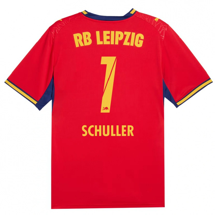 Danxen Kinder Gina Schüller #1 Rot Gelb Königsblau Auswärtstrikot Trikot 2026/27 T-Shirt Österreich