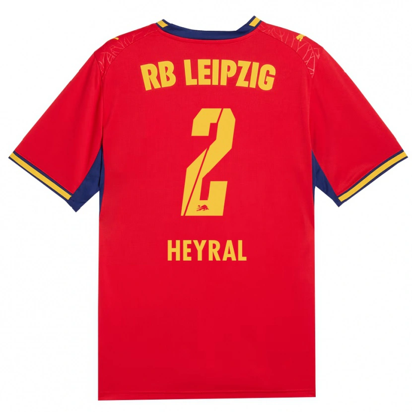 Danxen Kinder Neo Heyral #2 Rot Gelb Königsblau Auswärtstrikot Trikot 2026/27 T-Shirt Österreich
