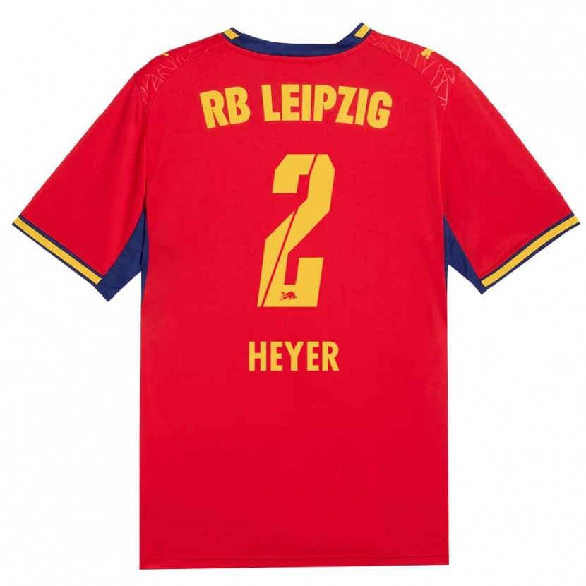 Danxen Kinder Friedrich Heyer #2 Rot Gelb Königsblau Auswärtstrikot Trikot 2026/27 T-Shirt Österreich
