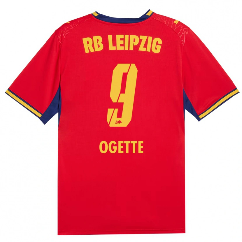 Danxen Kinder Israel Ogette #9 Rot Gelb Königsblau Auswärtstrikot Trikot 2026/27 T-Shirt Österreich