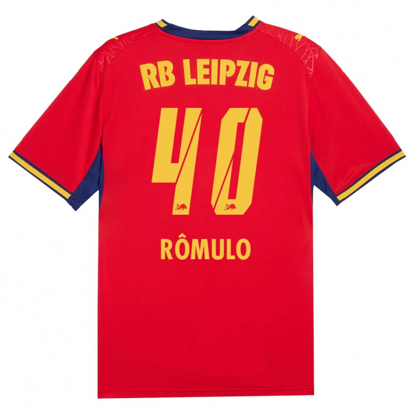 Danxen Kinder Rômulo José Cardoso Da Cruz #40 Rot Gelb Königsblau Auswärtstrikot Trikot 2026/27 T-Shirt Österreich