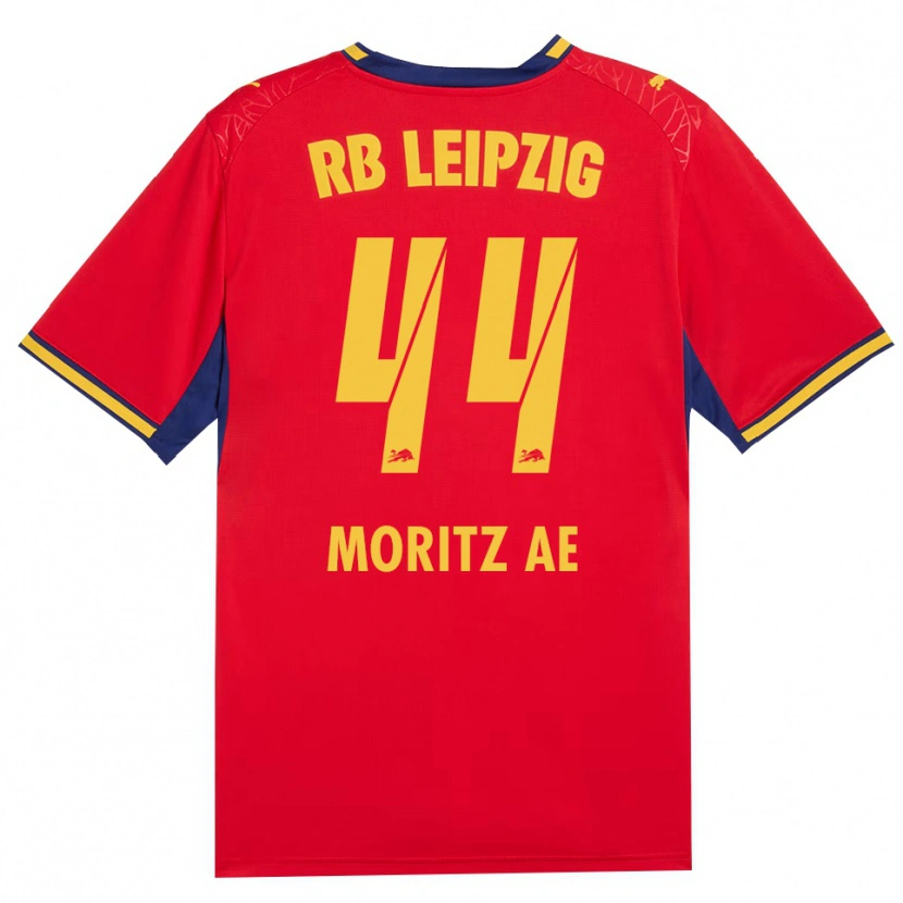 Danxen Kinder Moritz Aé #44 Rot Gelb Königsblau Auswärtstrikot Trikot 2026/27 T-Shirt Österreich