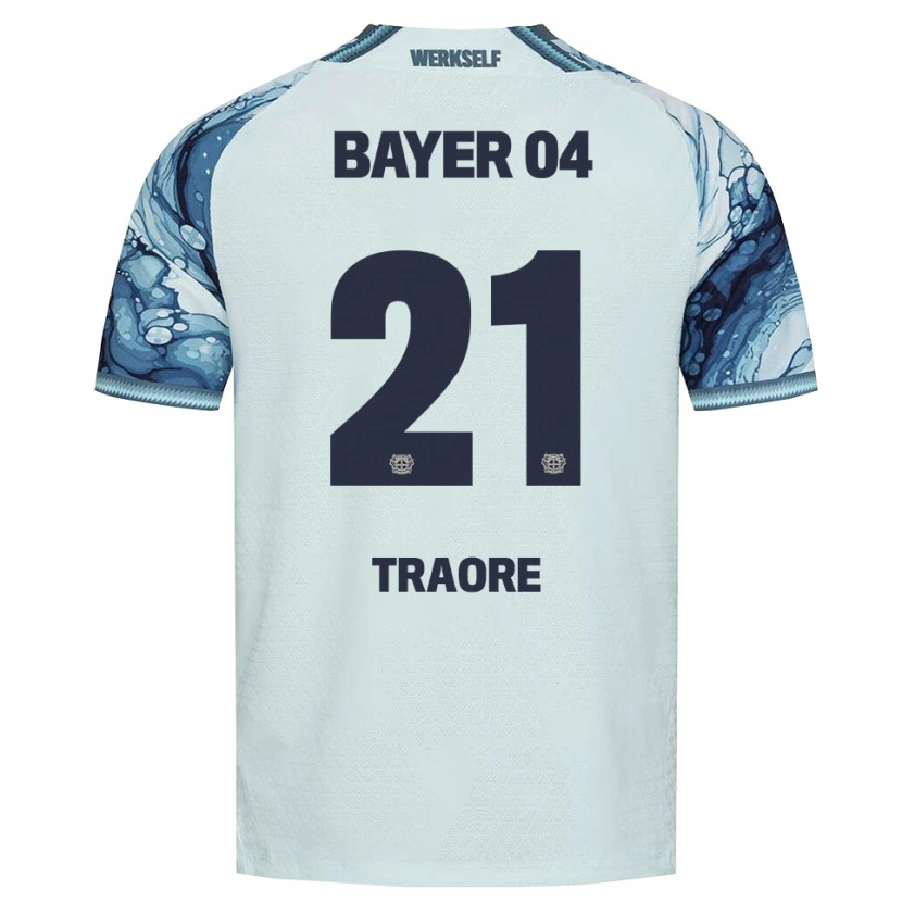 Danxen Kinder Amaël-Demba Traoré #21 Dunkelgrün Schwarz Auswärtstrikot Trikot 2026/27 T-Shirt Österreich