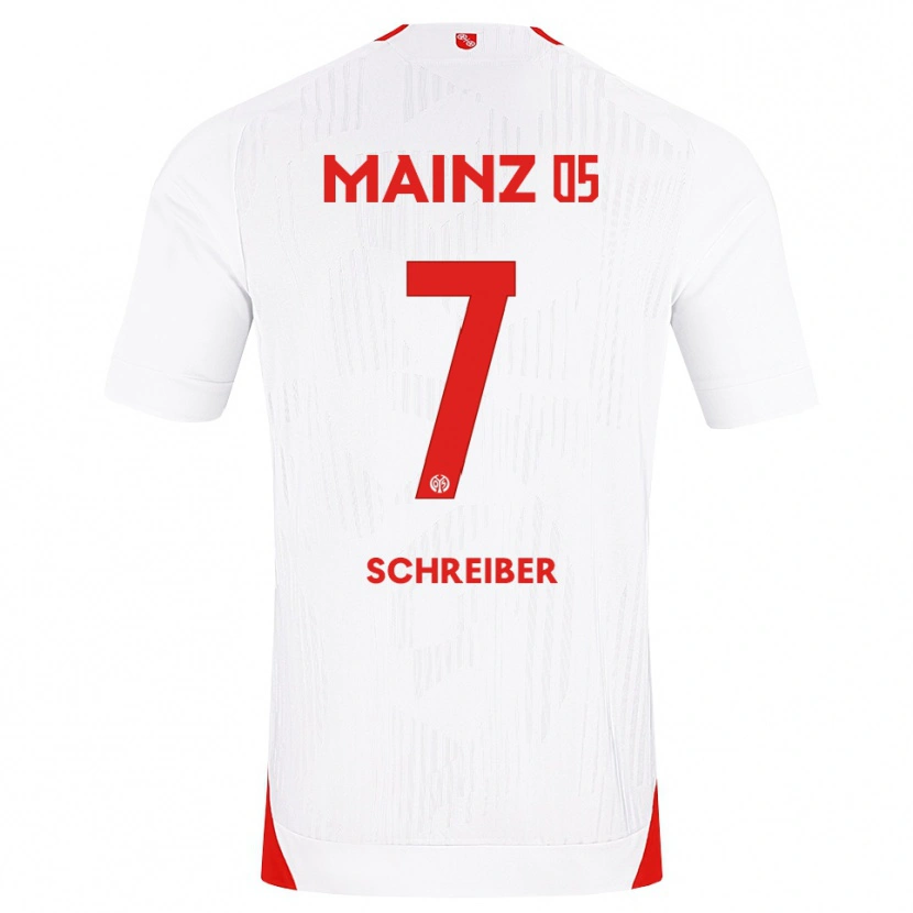 Danxen Kinder Max Schreiber #7 Weiß Rot Gelb Auswärtstrikot Trikot 2026/27 T-Shirt Österreich