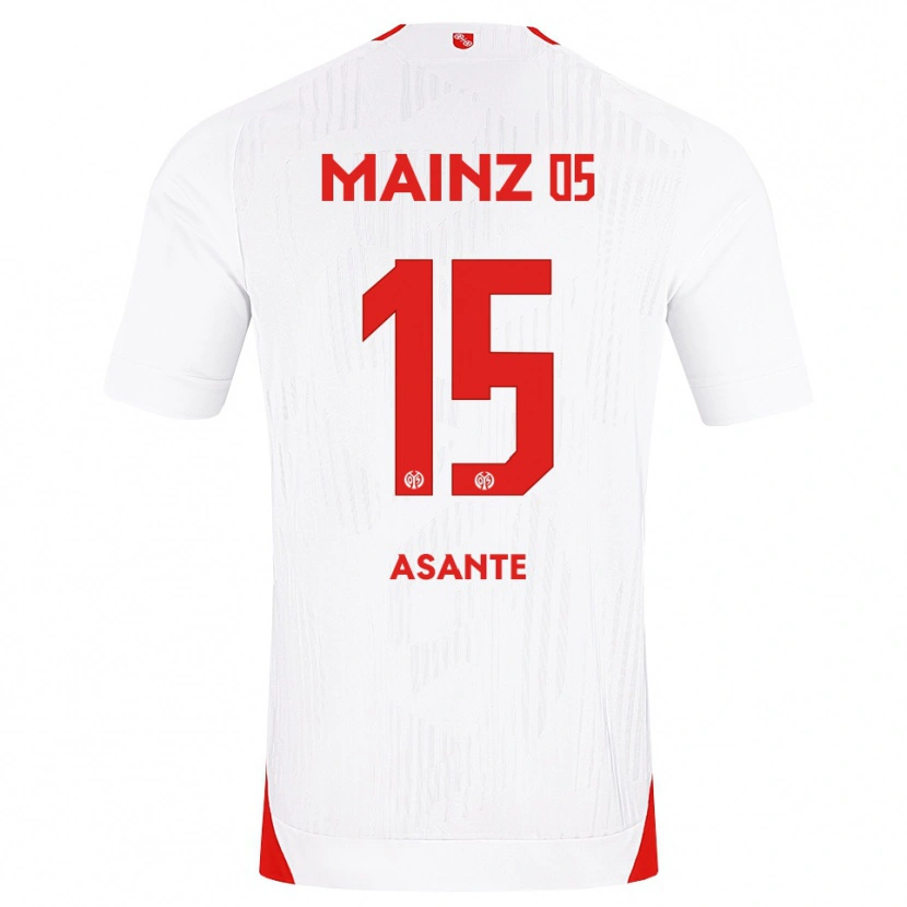 Danxen Kinder Marvin Asante #15 Weiß Rot Gelb Auswärtstrikot Trikot 2026/27 T-Shirt Österreich