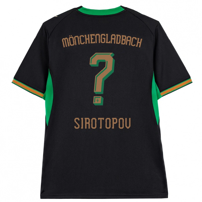 Danxen Kinder Artem Sirotopov #0 Schwarz Orange Grün Braun Auswärtstrikot Trikot 2026/27 T-Shirt Österreich