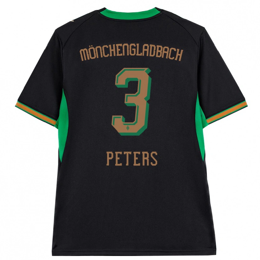 Danxen Kinder Nils Peters #3 Schwarz Orange Grün Braun Auswärtstrikot Trikot 2026/27 T-Shirt Österreich