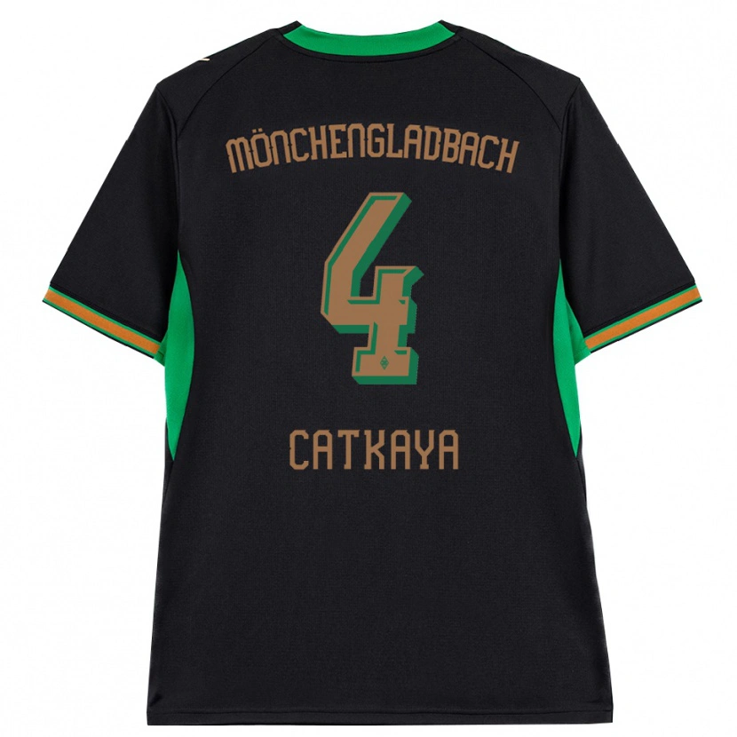 Danxen Kinder Talha Catkaya #4 Schwarz Orange Grün Braun Auswärtstrikot Trikot 2026/27 T-Shirt Österreich