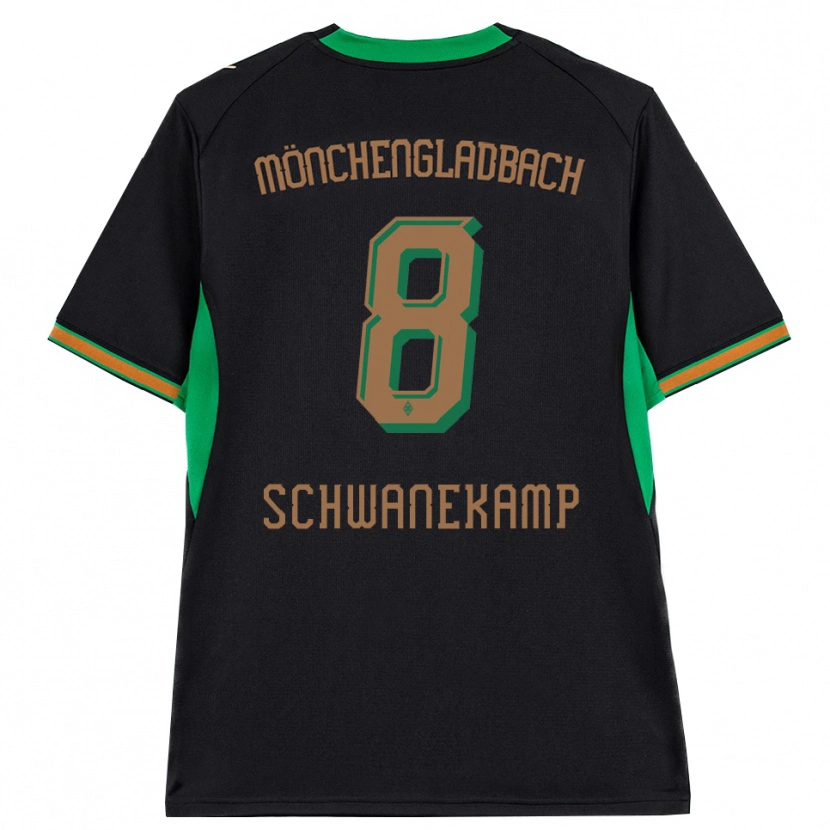 Danxen Kinder Jana Schwanekamp #8 Schwarz Orange Grün Braun Auswärtstrikot Trikot 2026/27 T-Shirt Österreich