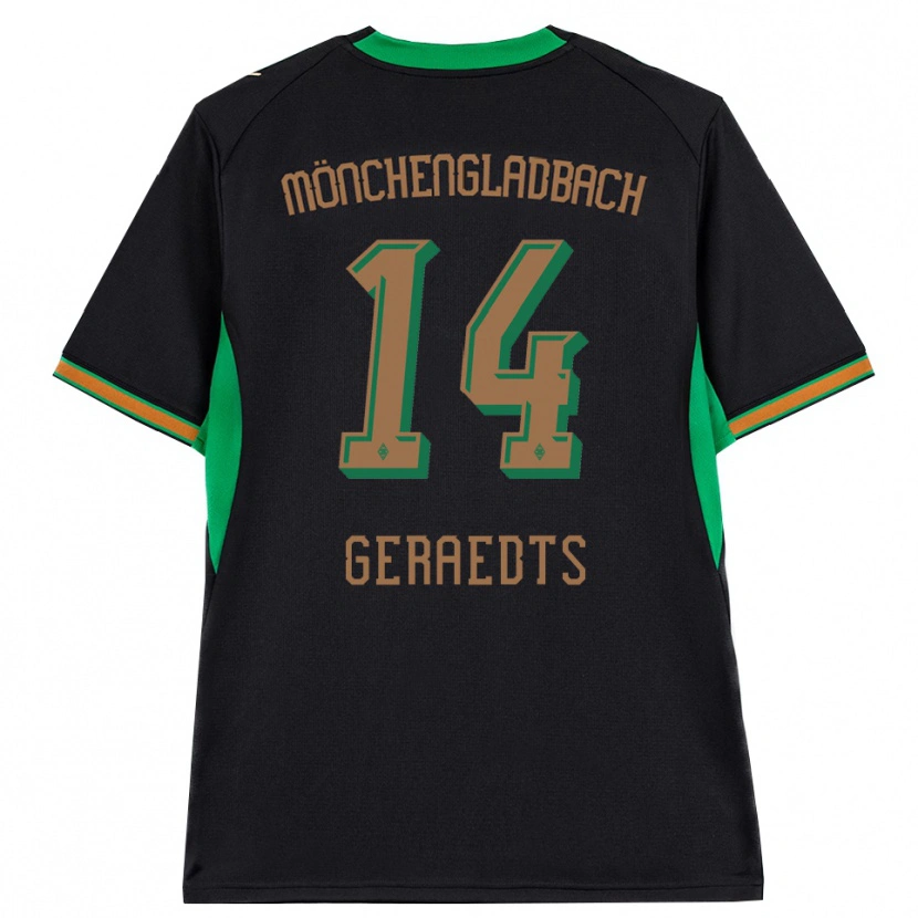 Danxen Kinder Kelsey Geraedts #14 Schwarz Orange Grün Braun Auswärtstrikot Trikot 2026/27 T-Shirt Österreich