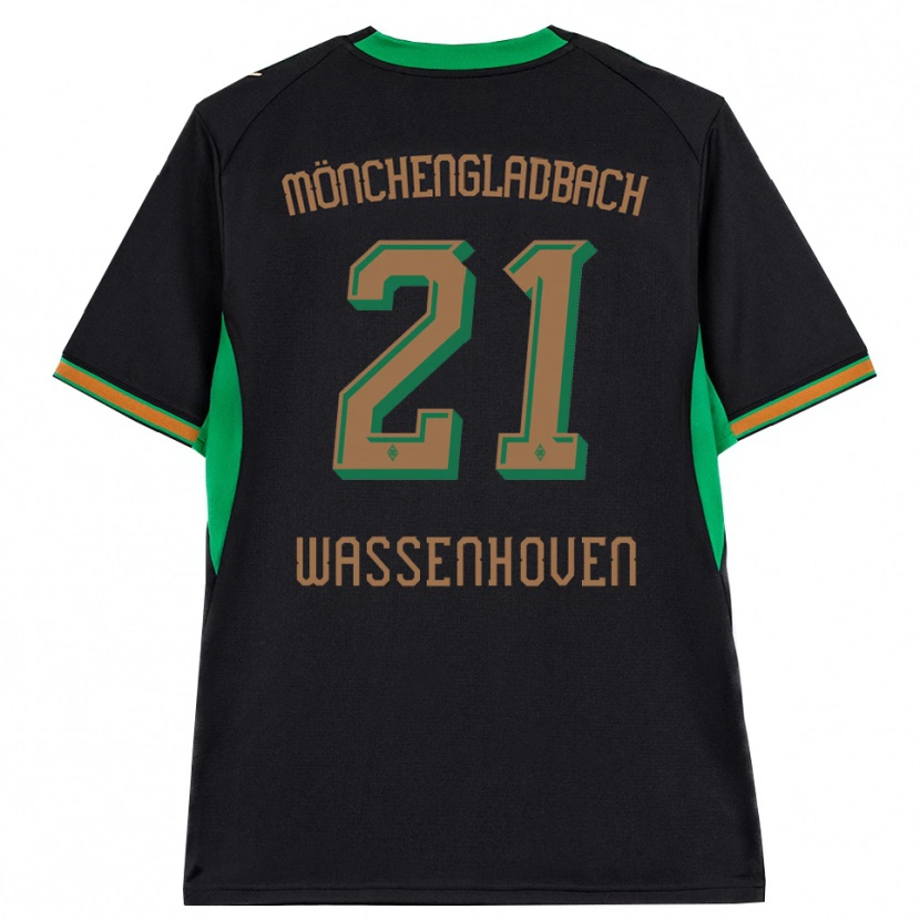 Danxen Kinder Michelle Wassenhoven #21 Schwarz Orange Grün Braun Auswärtstrikot Trikot 2026/27 T-Shirt Österreich