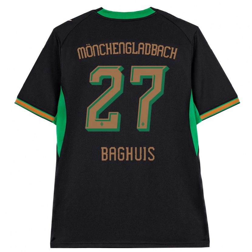 Danxen Kinder Chantal Baghuis #27 Schwarz Orange Grün Braun Auswärtstrikot Trikot 2026/27 T-Shirt Österreich