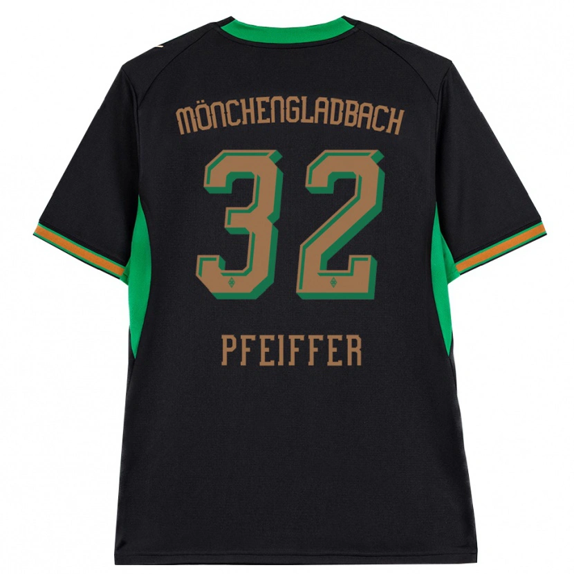 Danxen Kinder Tim Pfeiffer #32 Schwarz Orange Grün Braun Auswärtstrikot Trikot 2026/27 T-Shirt Österreich