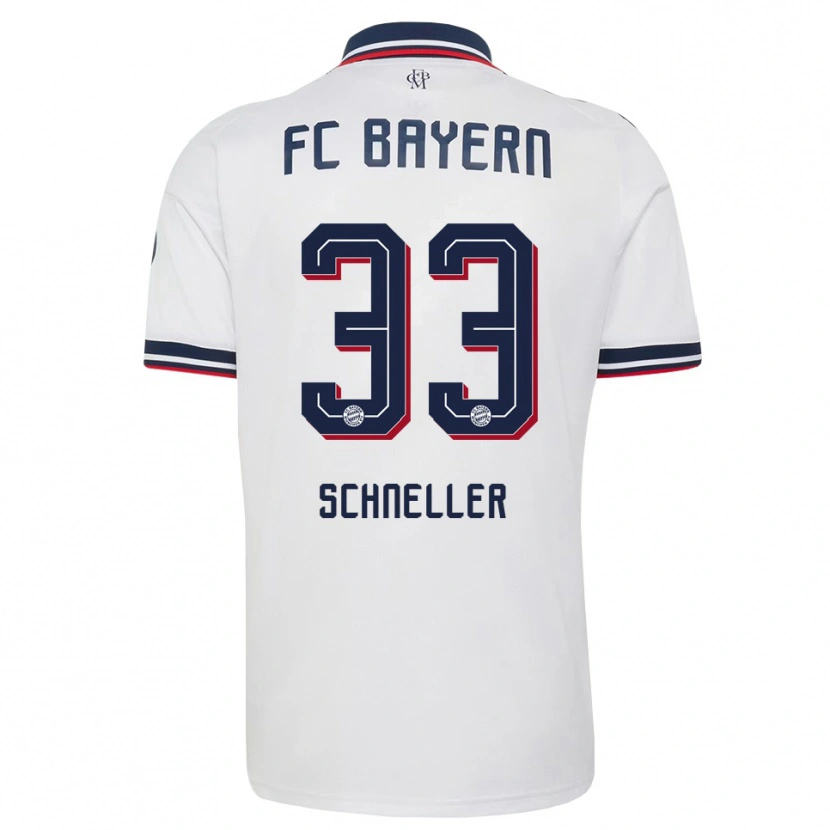 Danxen Kinder Lukas Schneller #33 Weiß Grau Rot Auswärtstrikot Trikot 2026/27 T-Shirt Österreich