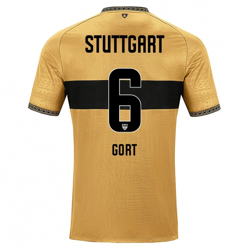 Danxen Kinder Felix Gort #6 Braun Schwarz Weiß Auswärtstrikot Trikot 2026/27 T-Shirt Österreich