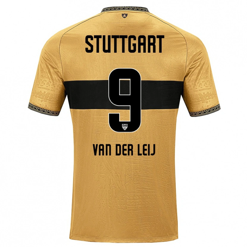 Danxen Kinder Tim Van Der Leij #9 Braun Schwarz Weiß Auswärtstrikot Trikot 2026/27 T-Shirt Österreich