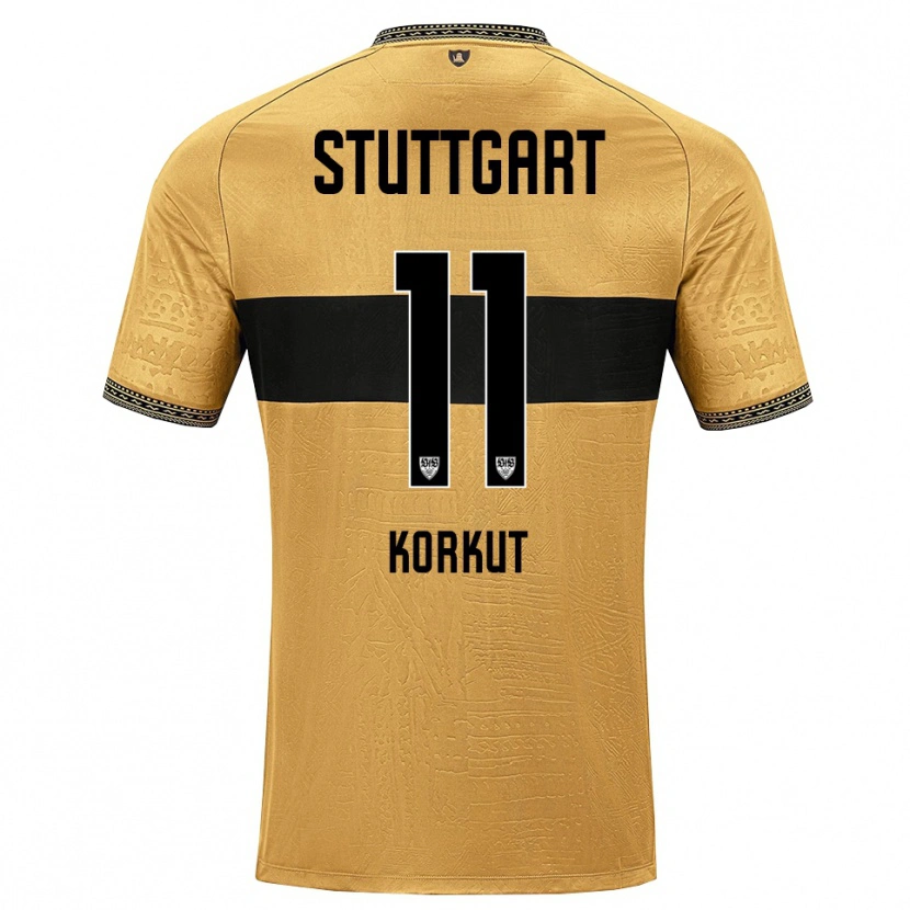 Danxen Kinder Efe Korkut #11 Braun Schwarz Weiß Auswärtstrikot Trikot 2026/27 T-Shirt Österreich