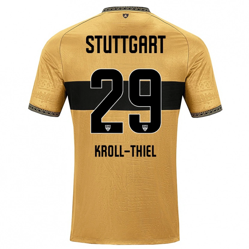 Danxen Kinder Colin Kroll-Thiel #29 Braun Schwarz Weiß Auswärtstrikot Trikot 2026/27 T-Shirt Österreich